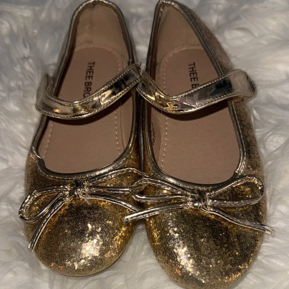 Gold Kids Shoes